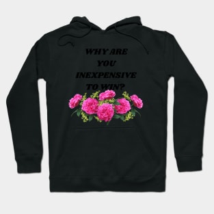 Inexpensive to Win Funny Romantic Bad Translation Hoodie